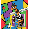 Giraffe Thief Pop Art