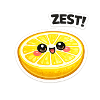 Citrus Zest Sticker