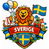 Sweden cheerful logo