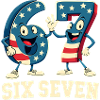 US Flag 67 Memes Six Seven