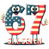 US Flag 67 Memes Six Seven