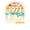 55e anniversaire février 1971 Millésime