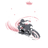 This Princess Loves Speed Motorcycle
