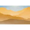Golden peaks at sunrise