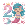 Sirène 2e anniversaire 2 ans