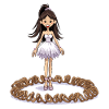 Dancing fairy on pretzel ring