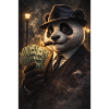 Black Gangster Panda and Cigars