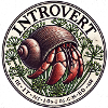 Introvert Snail Badge