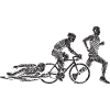 Radfahrender Zombie-Circuit
