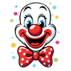Karneval Clown Kostüm Fasching Fastnacht