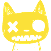 Petits Monstres : Chat Jaune Effrayant