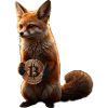 Fox with Bitcoin Coin Wandalu Vuhs