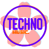Logo néon Techno Circle