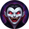 Vampirgrinsen – roter Blick