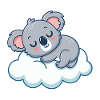 Dreamy Koala on Cloud