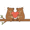 Bear Love – Cute Kawaii Couple Design