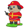 Dog Firefighter Fire Extinguisher Fire Brigade