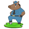 Boar Policeman Football Police