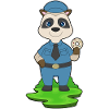 Police du Suricate Cop Donut