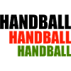 Handball Trio Lettering Red Green