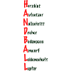 HANDBALL Anagram Typo Art