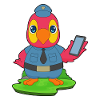 Parrot Policeman Smartphone Police