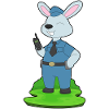 Bunny Policeman Microphone Police