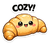 Cozy Croissant Kawaii
