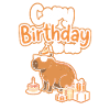 Capy Birthday Party Motif