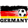 Germany Football Flag Stylized