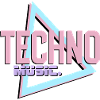 Techno Neon Retro Logo