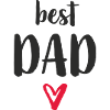 Bester Papa Herz