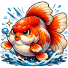 High Quality Orange Ranchu Goldfish