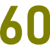 60. 60 ÅR. 60 ÅRS JUBILÆUM. 60-ÅRS FØDSELSDAG.