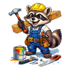 Bau Raccoon im Werkstattlook