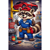 Raccoon Mechanic Workshop