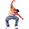 Breakdance Dancer Pose Freestyle Dancing Motif