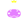 Nilpferd mit Krone Prinz Prinzessin