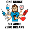 Overwhelmed Nurse Multitask Mayhem