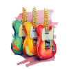 3 guitares