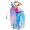 Sport golf player