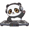 Panda DJ Musique Disco Techno Musique électronique de danse