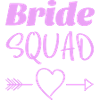Bride Squad Herz Pfeile Design