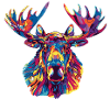 Deer Deer Paint Blobs