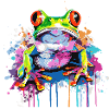 Graffiti Frog Pop Art Print