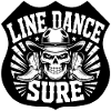 Line Dance Skull Boots Hat