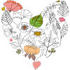 Florales Herz