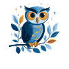 Blaue Eule Sternenwelt