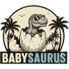 Cool Retro Babysaurus – Dino Family