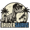 Brudersaurus – Cooler Dino Bruder Retro Style